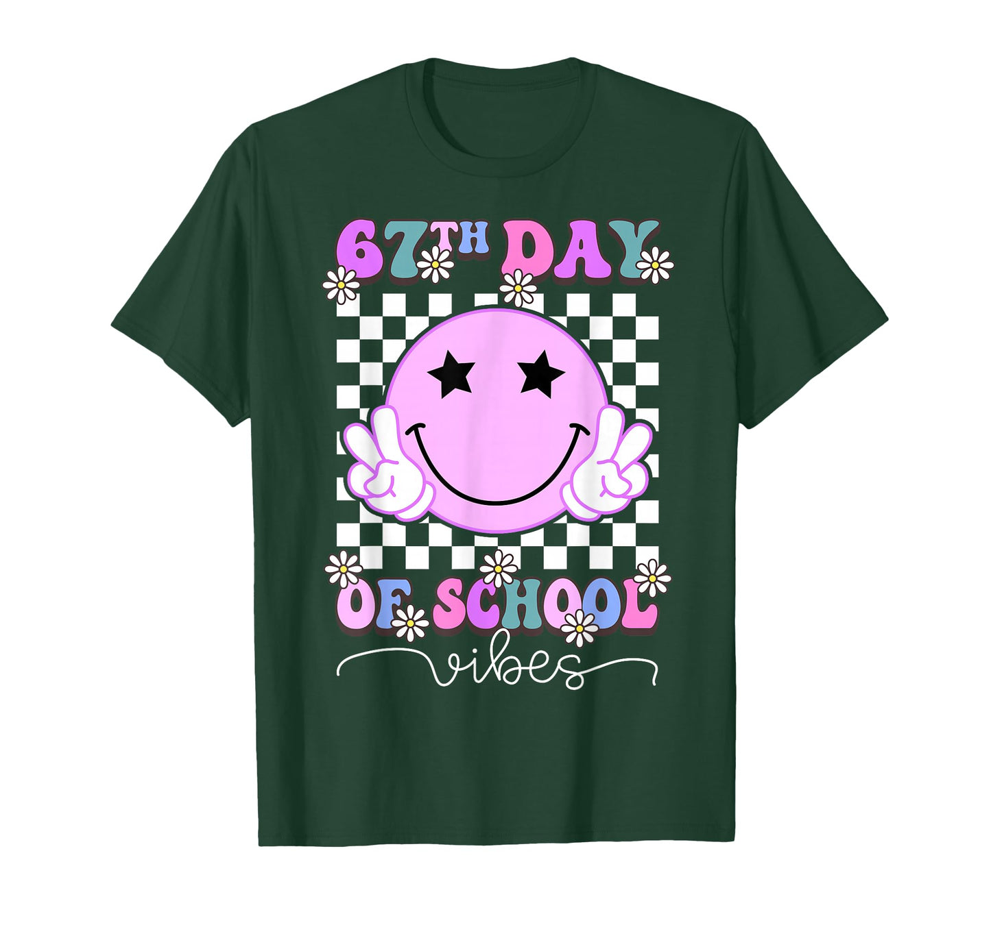 67th Day of School Vibes Funny Six Seven 67 Meme Slang T-Shirt