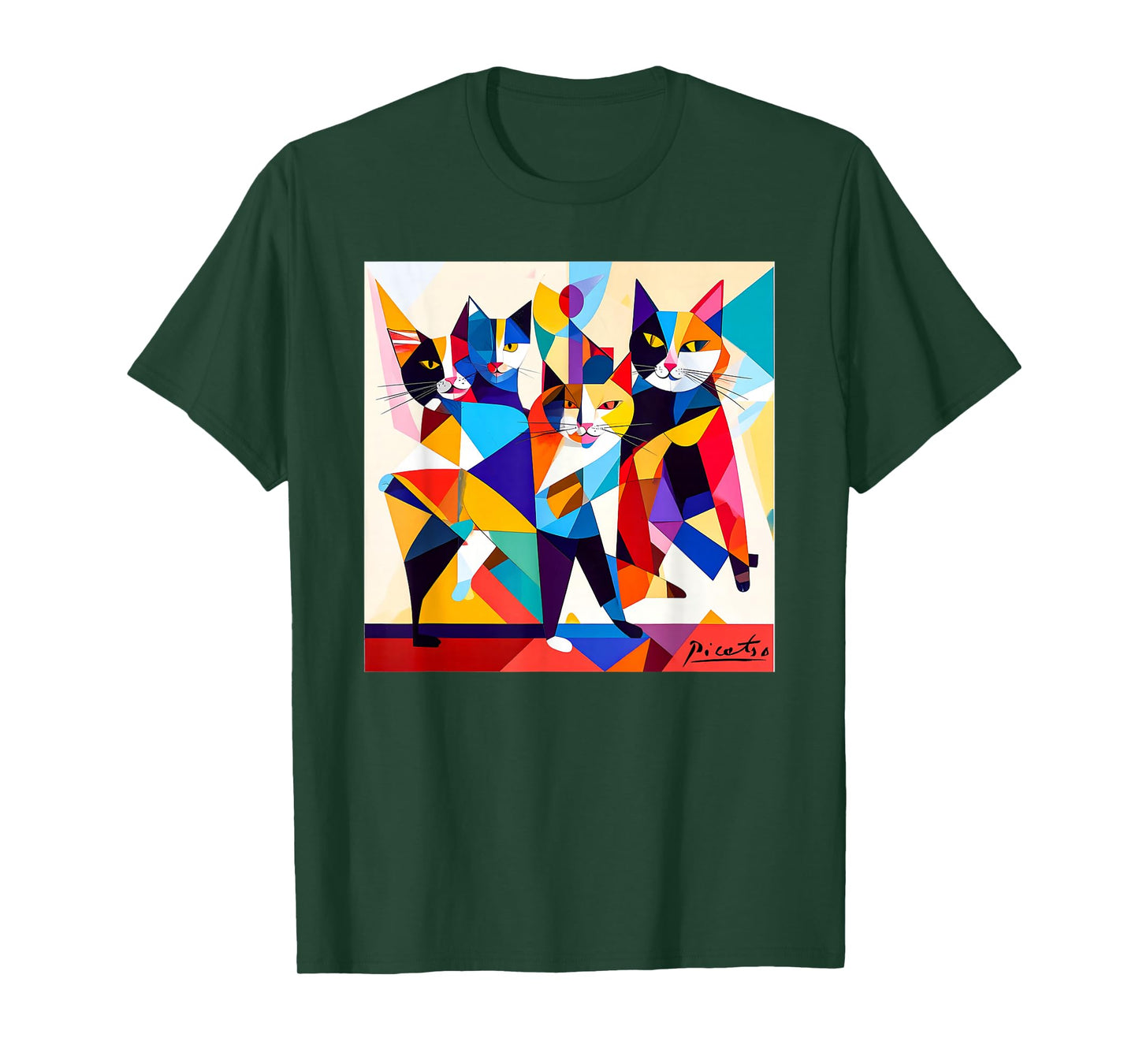 Cubism art inspired - parody work of Picatso T-Shirt