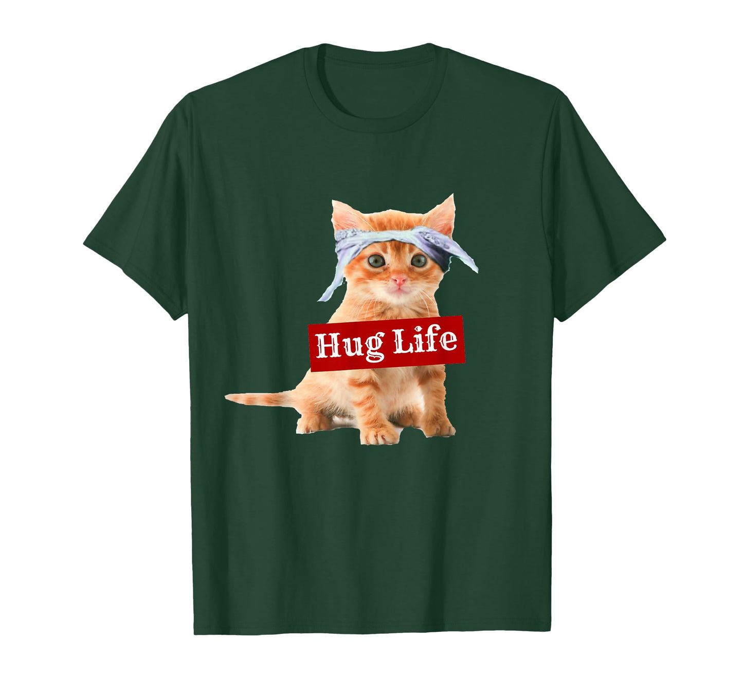 Hug Life Kitty cat Thug Gansta Kitten Kitty Funny Gangster T-Shirt
