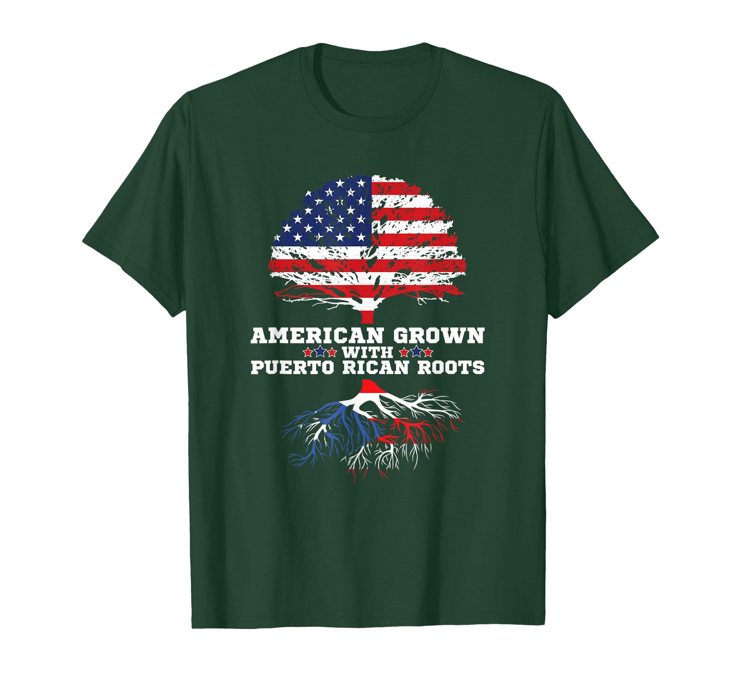 Puerto Rico Roots American Grown Puerto Rican Roots T-Shirt