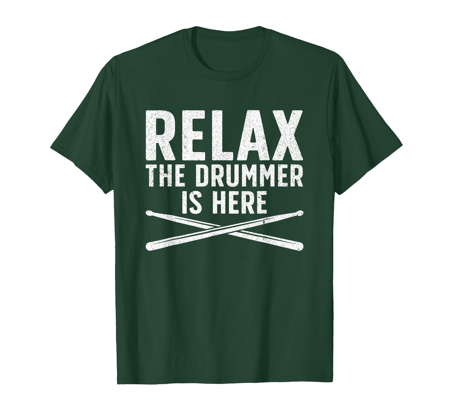 Relax The Drummer Is Here Drum Musician T-Shirt