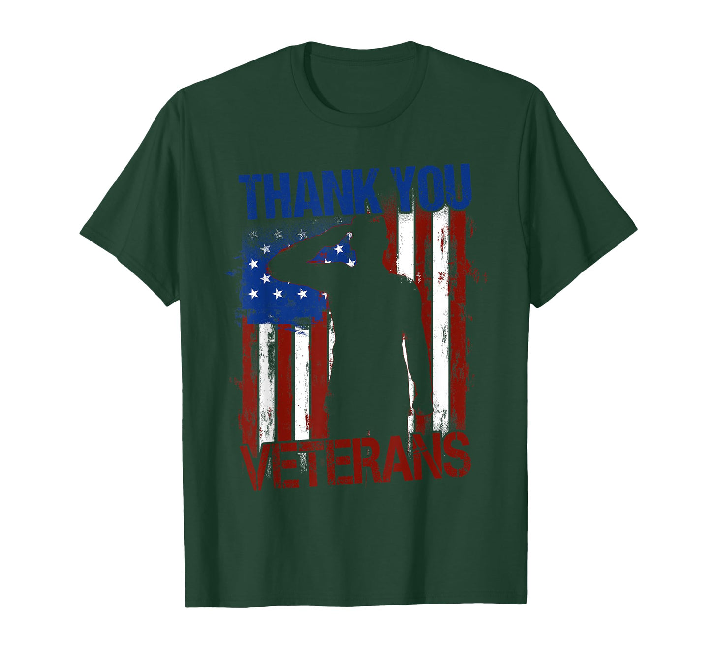 Thank You Veterans Service Patriot Veteran Day American Flag T-Shirt