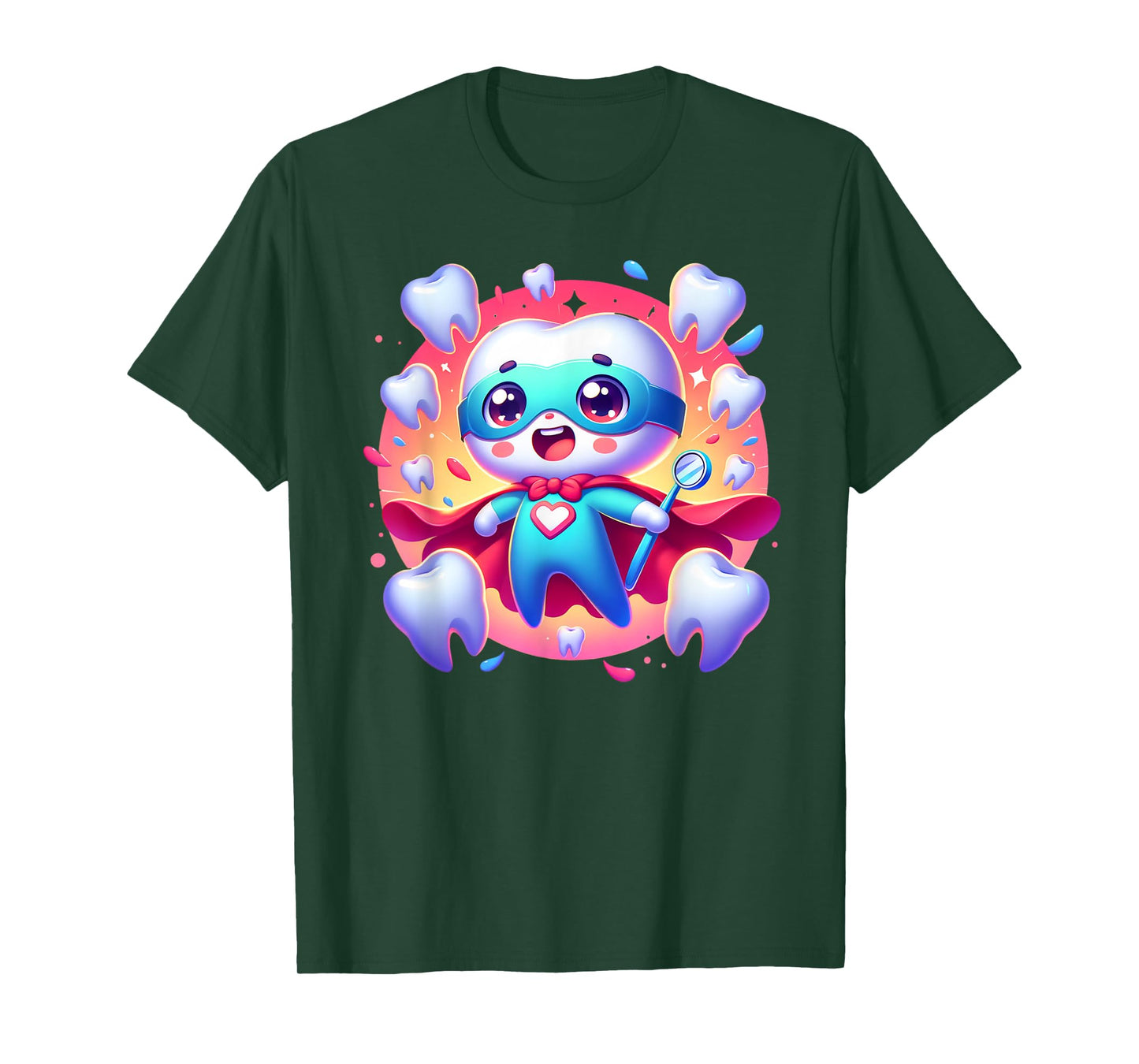 Cute Super Hero Dentist Superhero Tooth Doctor T-Shirt