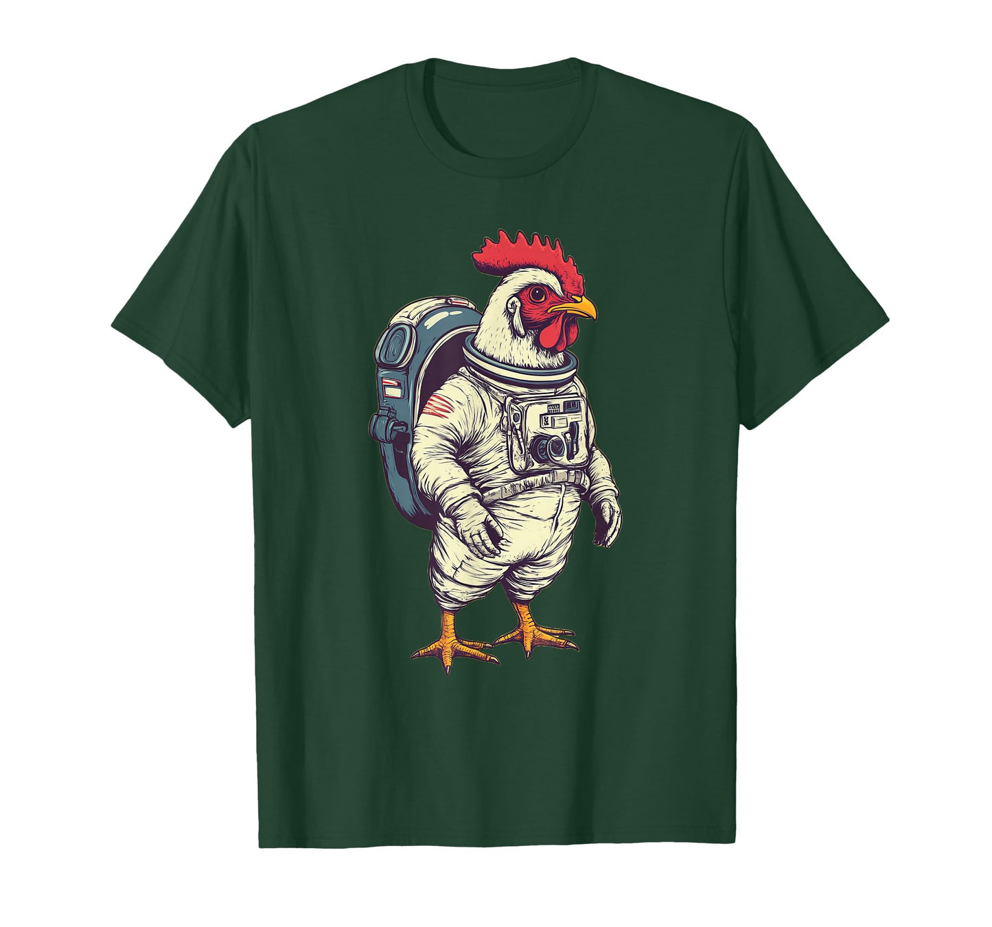 Astronaut Chicken Funny Chicken Lover T-Shirt