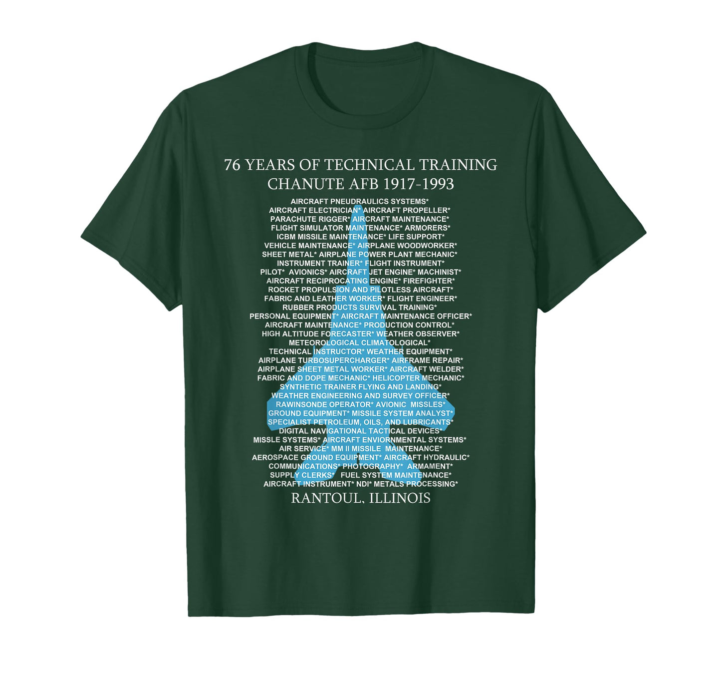 Chanute AFB F-15 EagleT-Shirt TShirt Rantoul, Illinois T-Shirt