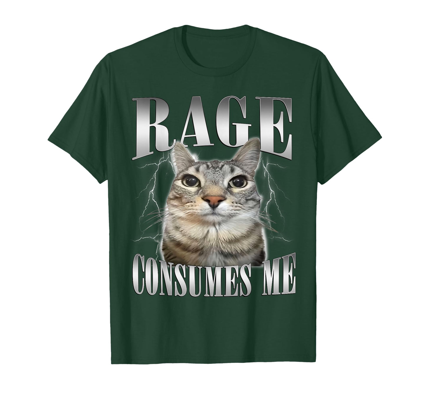 Rage Consumes Me Funny Cat Oddly Specific Cat Meme Men Women T-Shirt