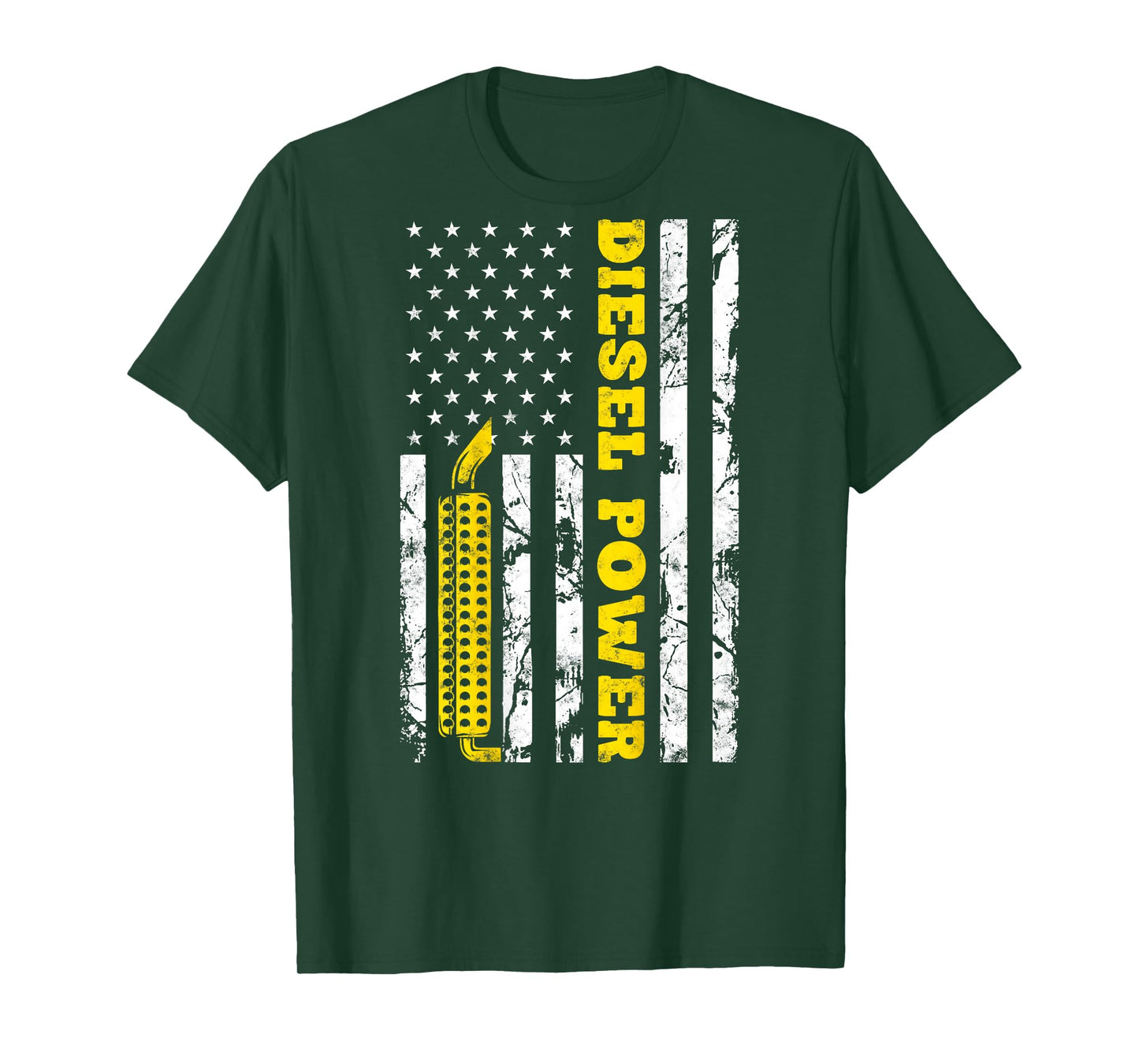 Thin yellow line flag Diesel Power American Driver gift T-Shirt