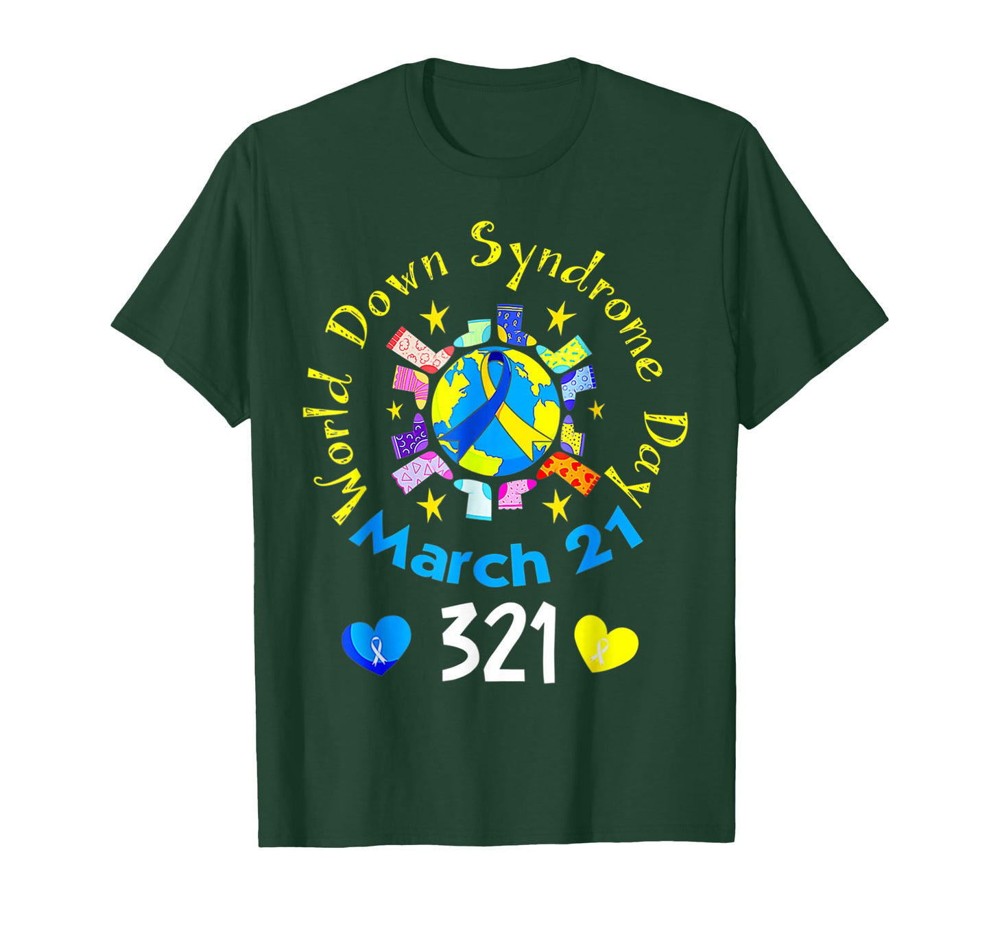 321 World Down Syndrome Awareness Day Rock Your Socks T-Shirt