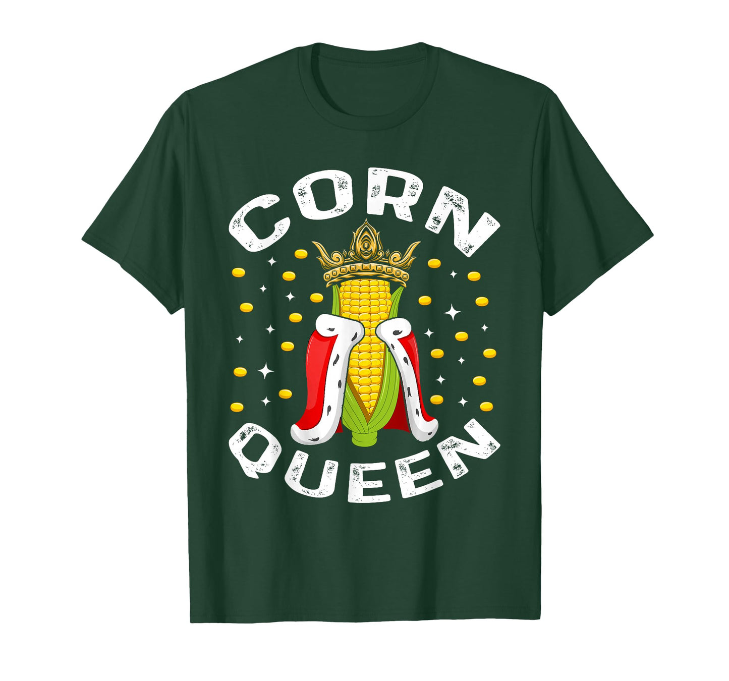 Cool Corn Queen For Women Girls Food Farming Corn Cob Farmer T-Shirt