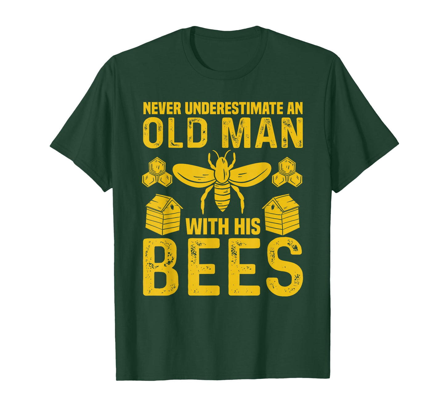 Apiary Bee Keeper an Old Man with His Bees Beekeeping T-Shirt