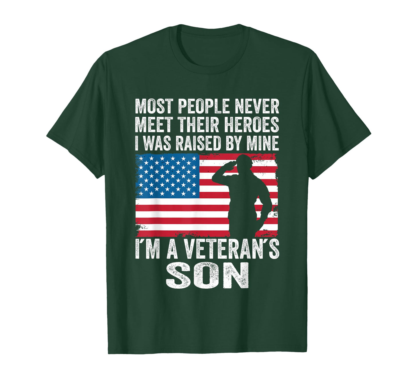 American Proud Veteran Son Veterans Day Memorial Day T-Shirt