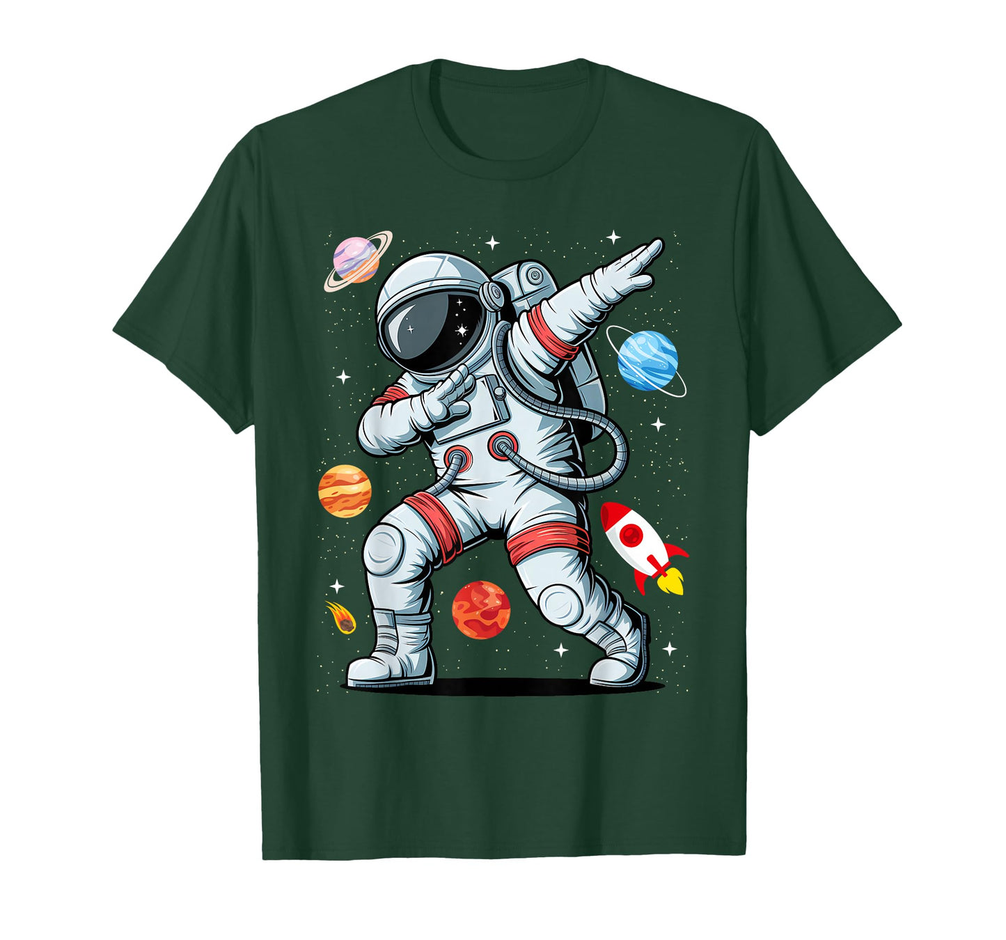 Dabbing Astronaut Dab Astronaut Dancing Space Birthday Party T-Shirt