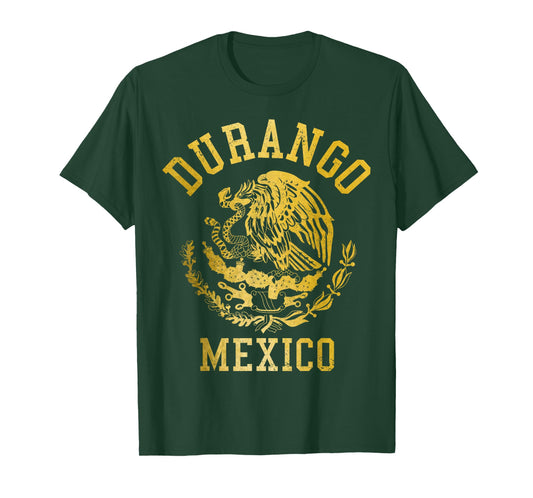 Durango Mexico Pride Mexican Flag Vintage T-Shirt