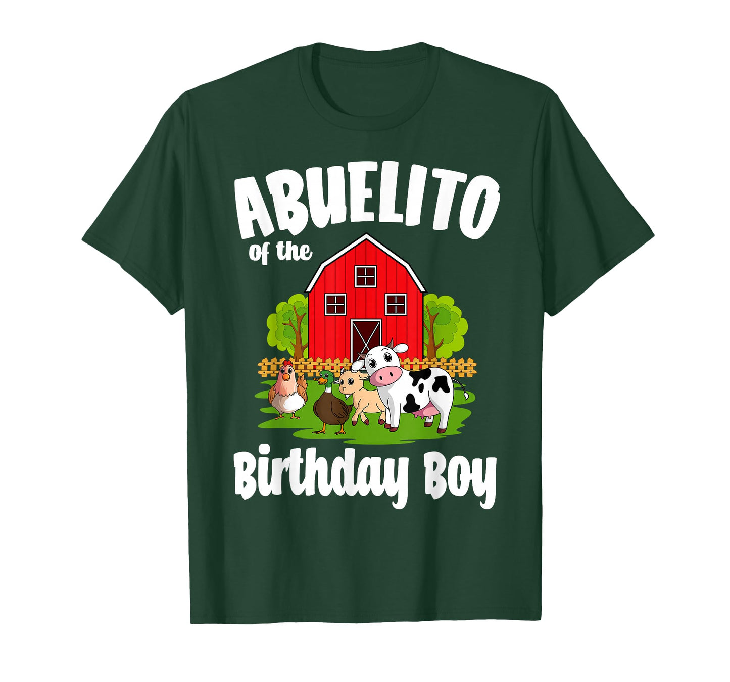 Abuelito Of The Birthday Boy Farm Animal Bday Party T-Shirt