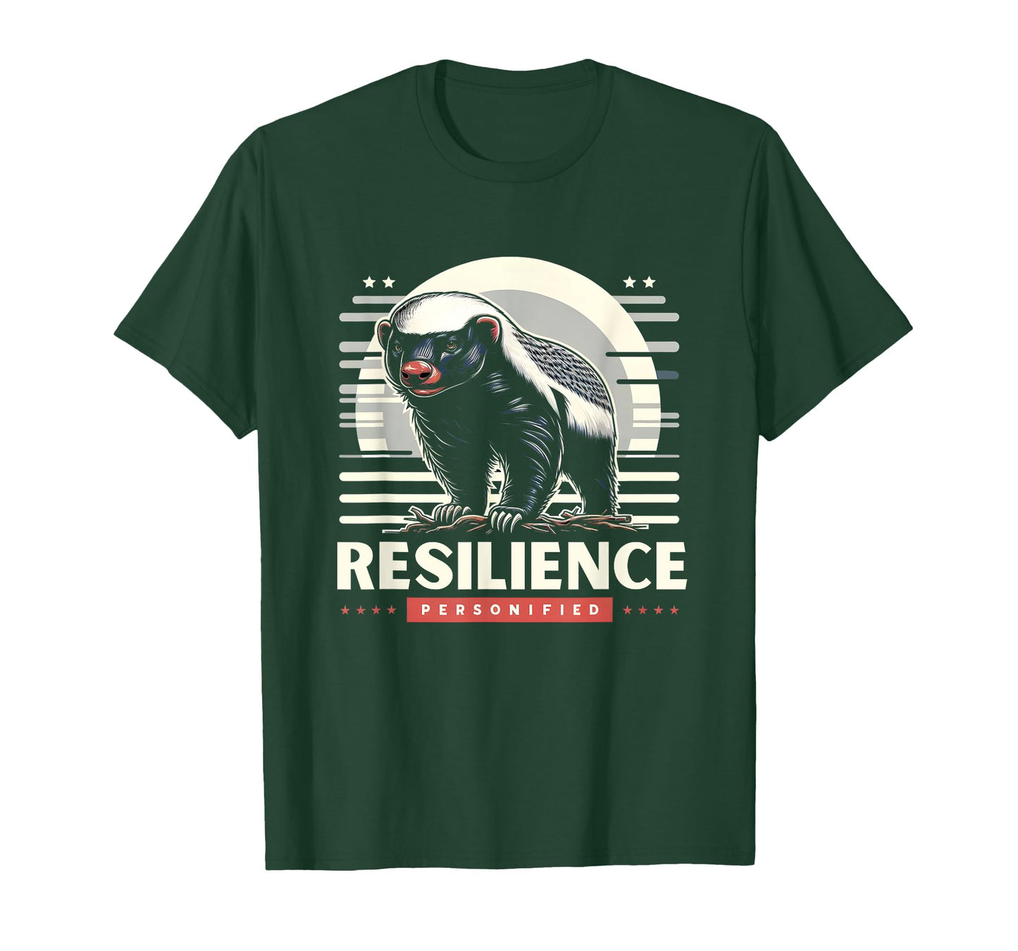Resilient Honey Badger Motivation Zookeeper T-Shirt