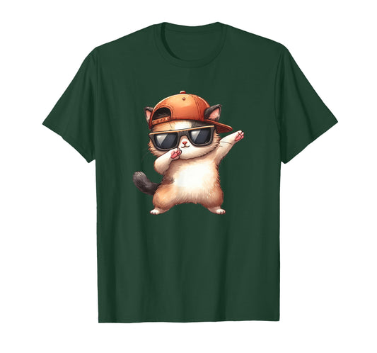 Dabbing cute Cat playing for lovers kitty kittens kids boys T-Shirt