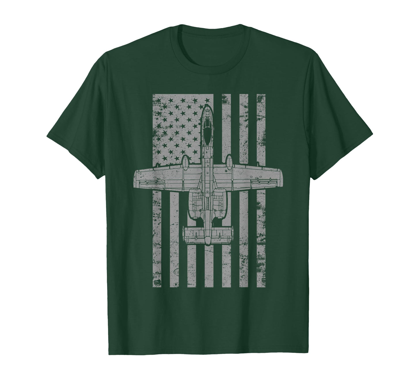 A-10 Thunderbolt II "Warthog" Vintage Flag Airplane T-Shirt T-Shirt
