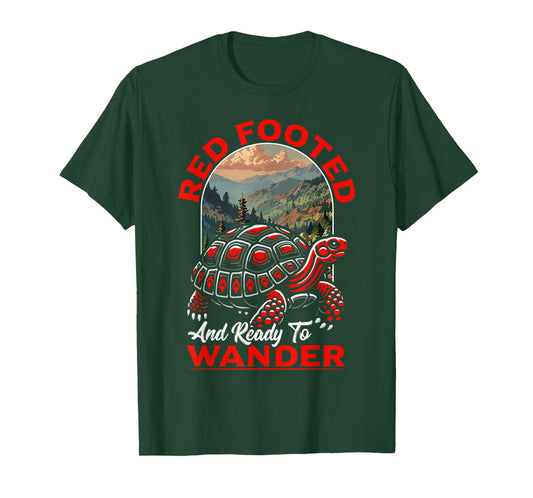 Chelonoidis Carbonaria Red Foot Tortoise T-Shirt
