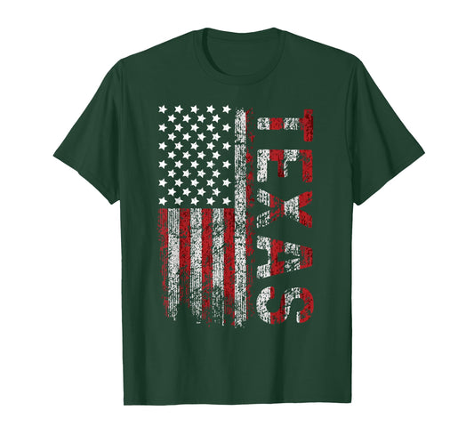 American Flag Texas 4th of July tees Men, Women and Youth T-Shirt