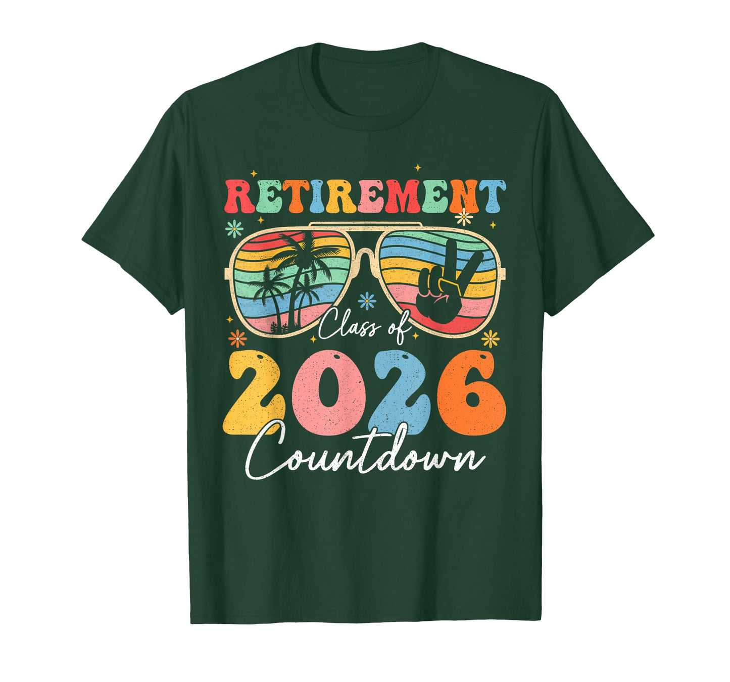 Funny Retirement Class of 2026 Countdown in Progress Teacher T-Shirt