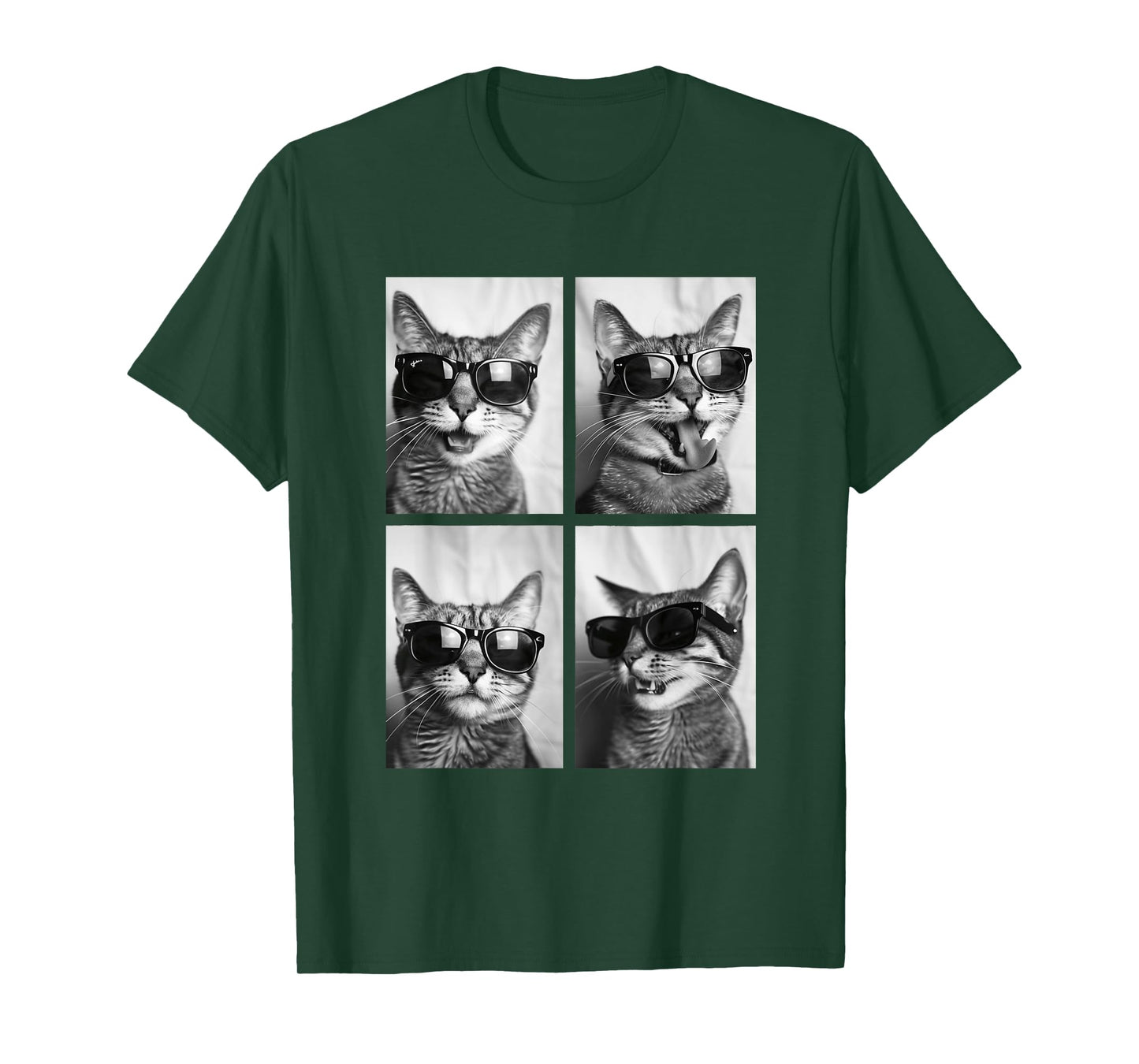 Funny Bengal Cats Cute Kittens with Sunglasses Felines Lover T-Shirt
