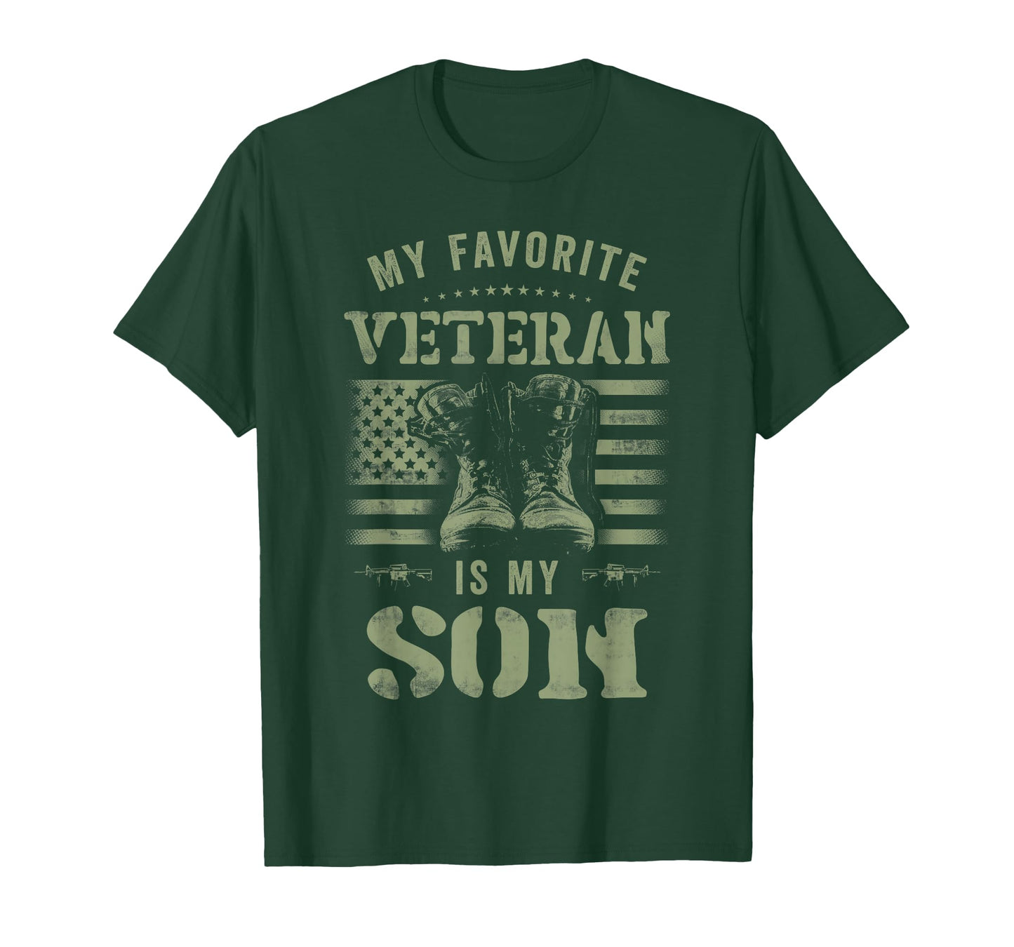 My Favorite Veteran Is My Son Funny Veterans Day T-Shirt