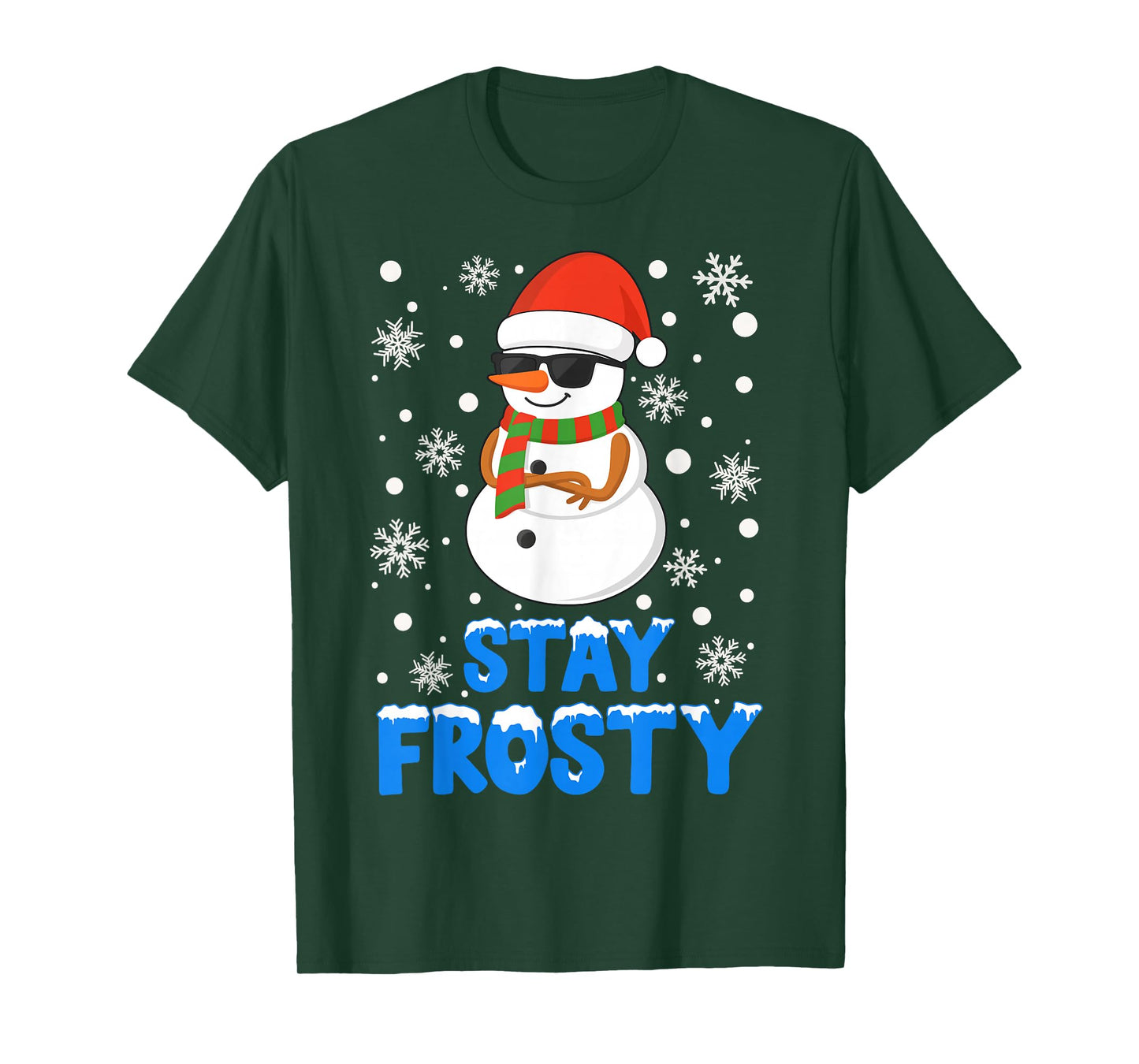 Christmas Tee Funny Frosty Xmas Cool Snowman Women Men Teens T-Shirt