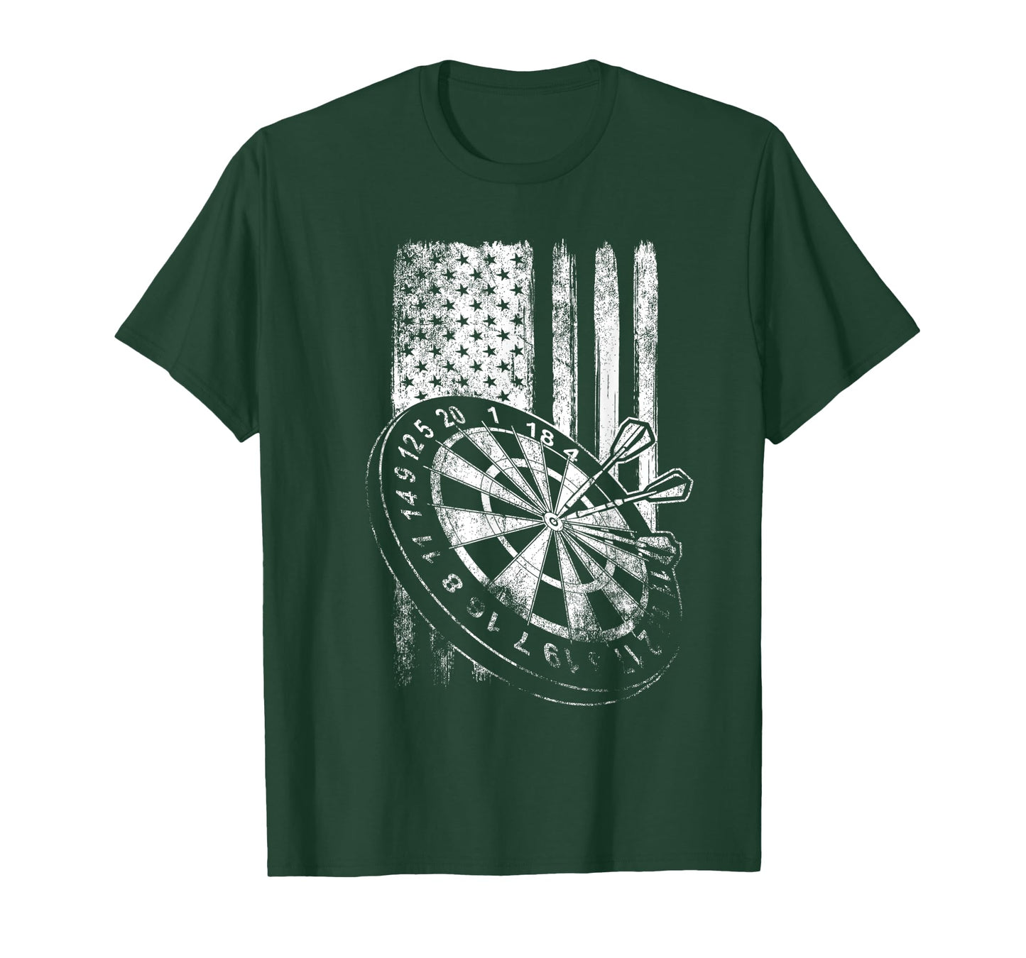 Patriotic US Flag Dartboard Dart Darts Player T-Shirt for Women Men