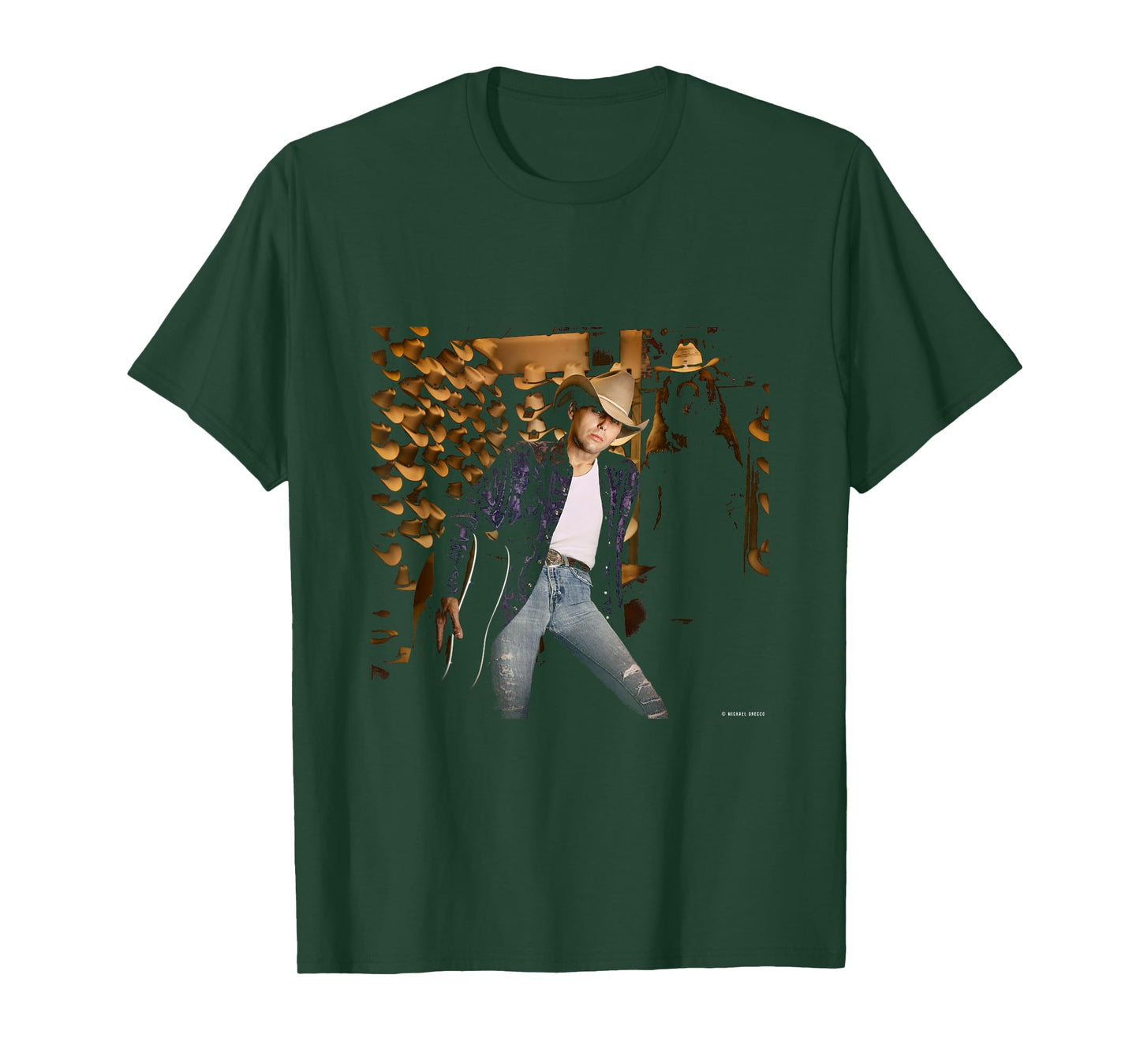 Songwriter Dwight Yoakam A Long Way Home Michael Grecco T-Shirt
