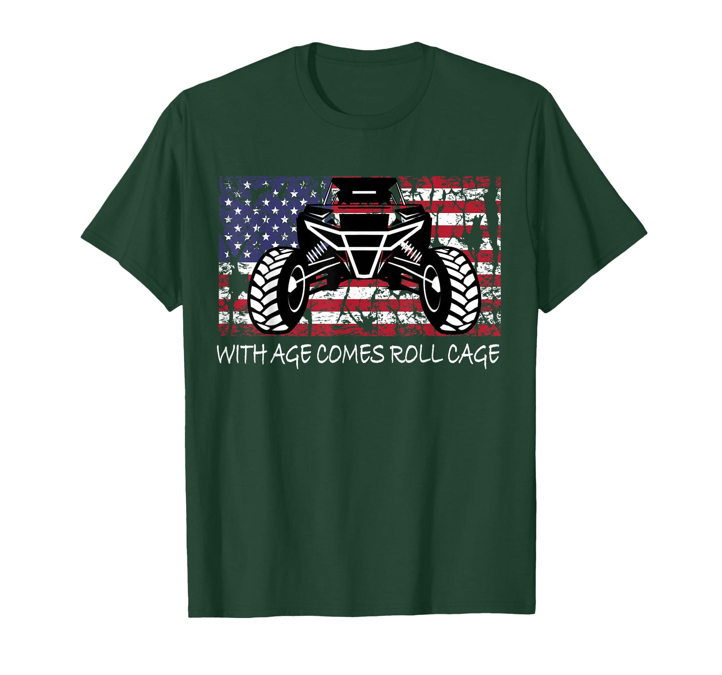 SXS UTV side by side American flag with age come cage T-Shirt