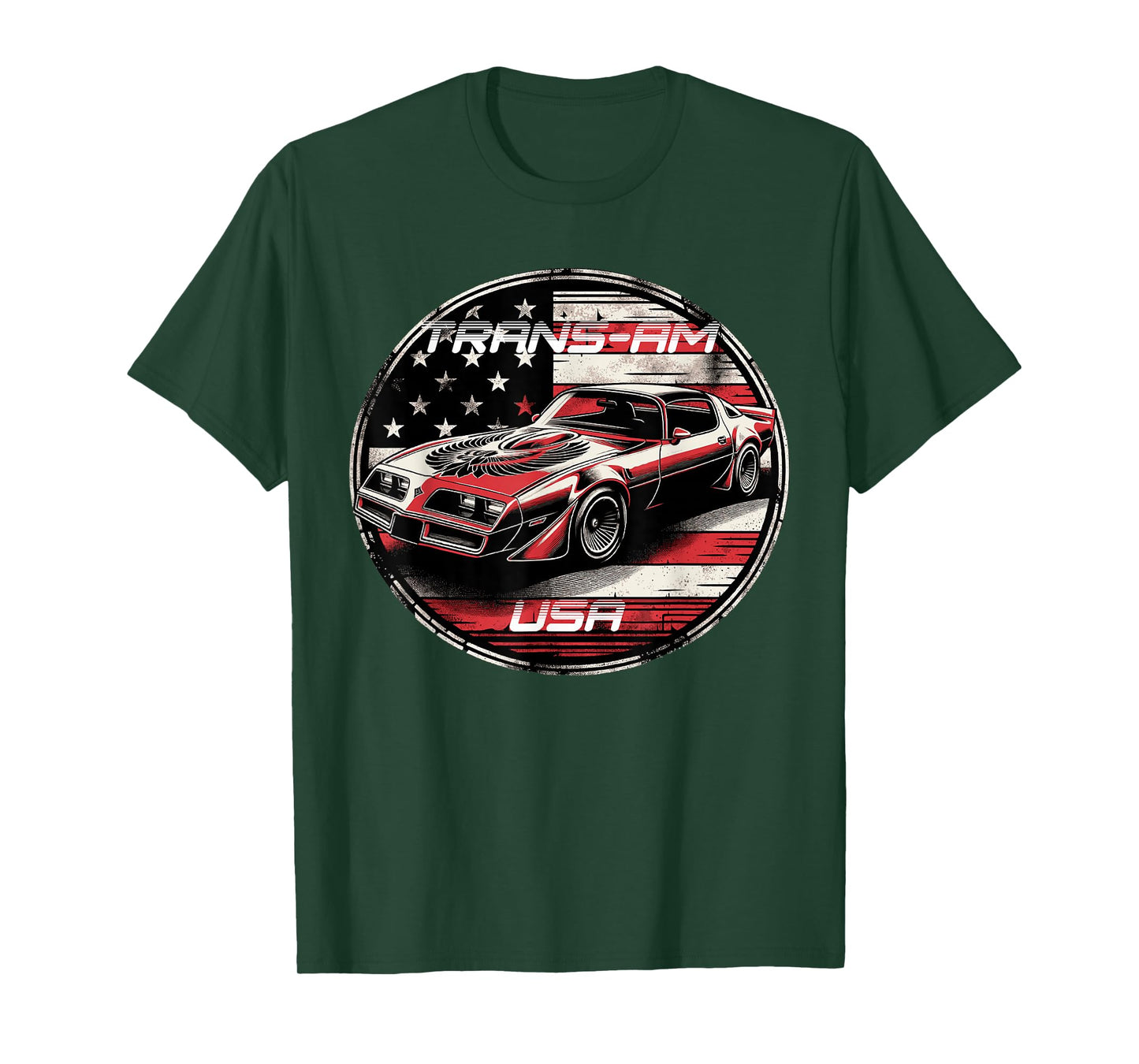 Trans Am Muscle Car American Muscle Trans Am Nation USA Flag T-Shirt