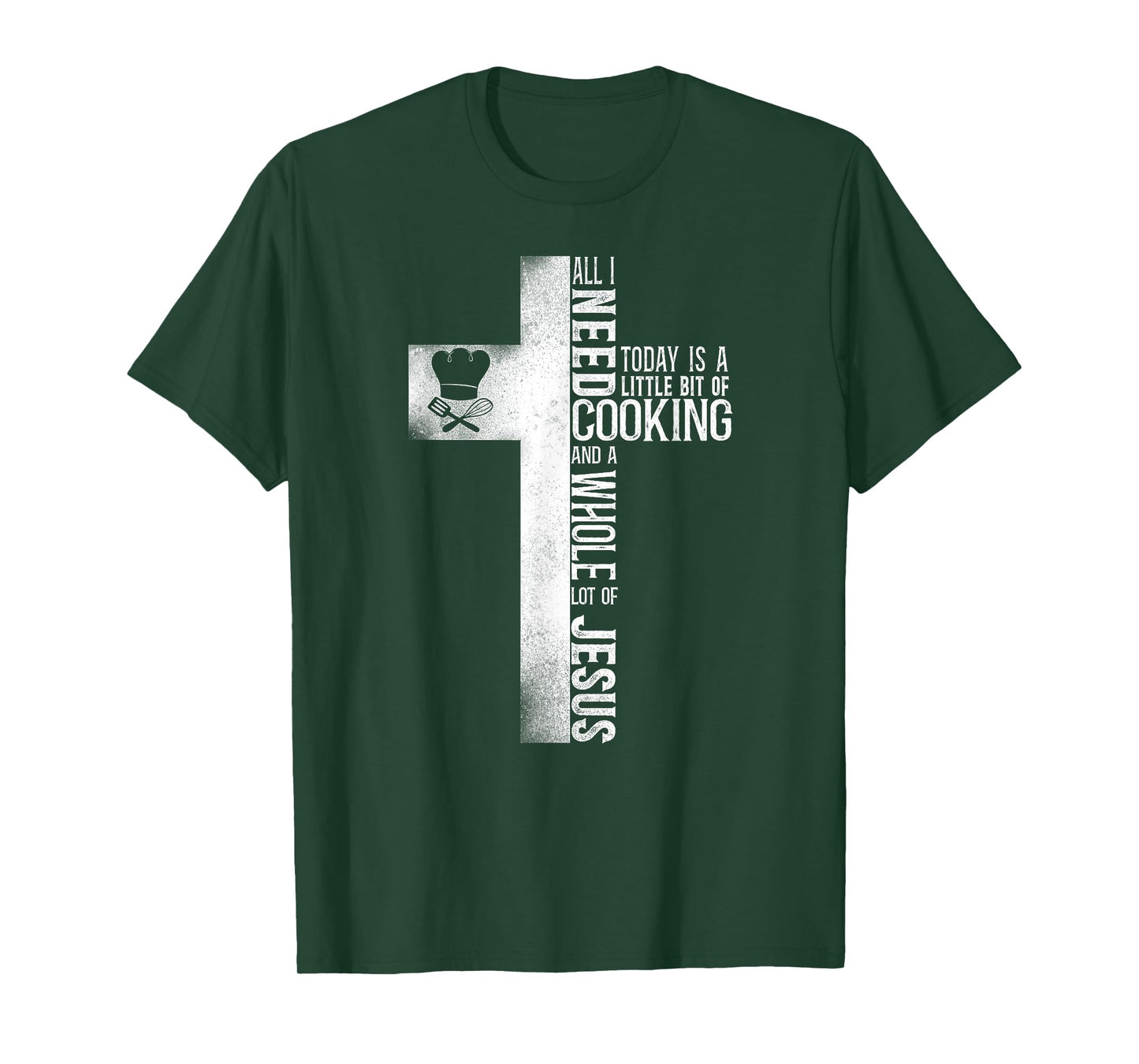 Cooking Cook Faith Jesus Cross Kitchen Chef T-Shirt