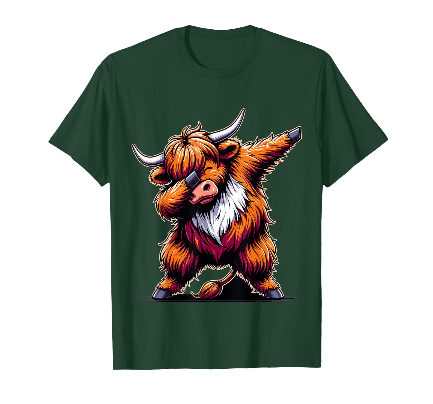 Dabbing Highland Cow Scottish Highland Cattle T-Shirt