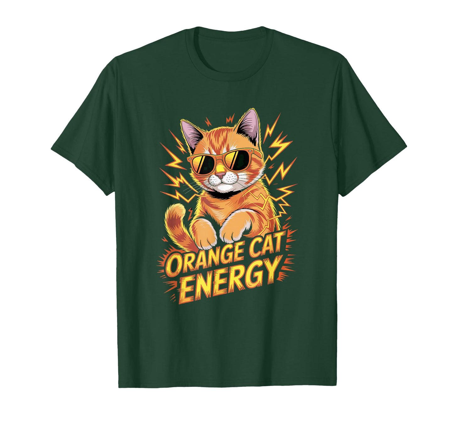 Cat Lovers Orange Cat Energy T-Shirt