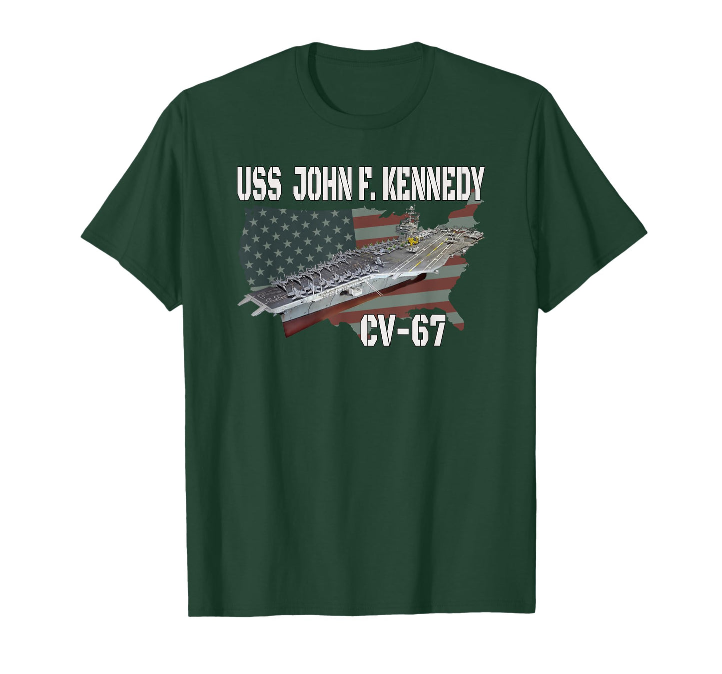 USS John F. Kennedy CV-67 Aircraft Carrier Veterans Day T-Shirt
