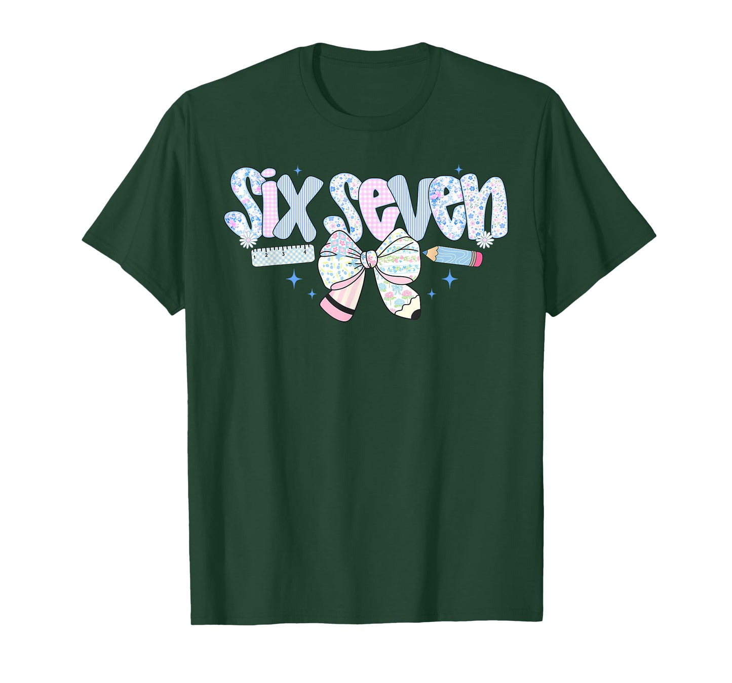 Funny Six Seven 6 7 Meme 67 Teacher Shirt for Women Girl T-Shirt