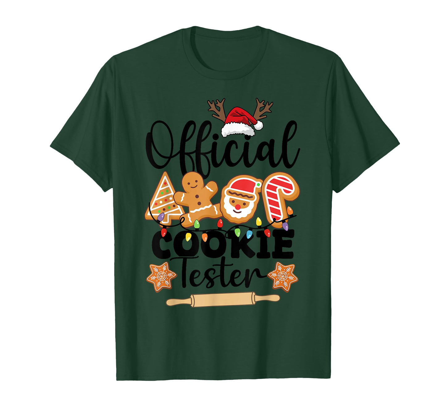 Christmas Official Cookie Tester Family Baking Team Cookie T-Shirt