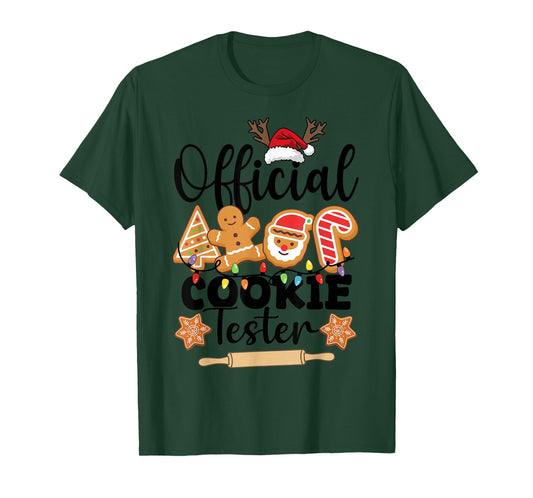 Christmas Official Cookie Tester Family Baking Team Cookie T-Shirt