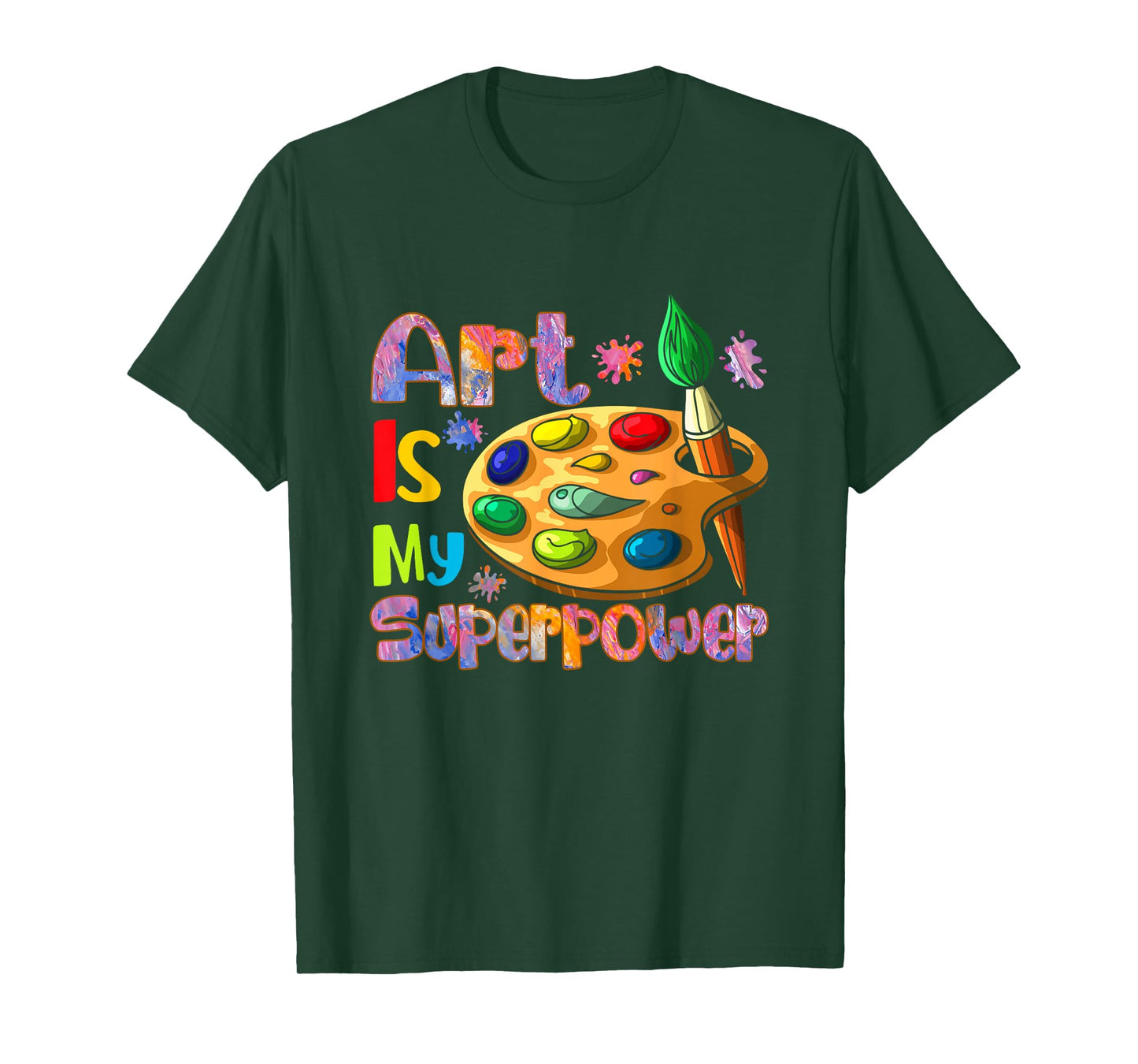 Art is My Superpower Drawing Art Teacher Artists T-Shirt