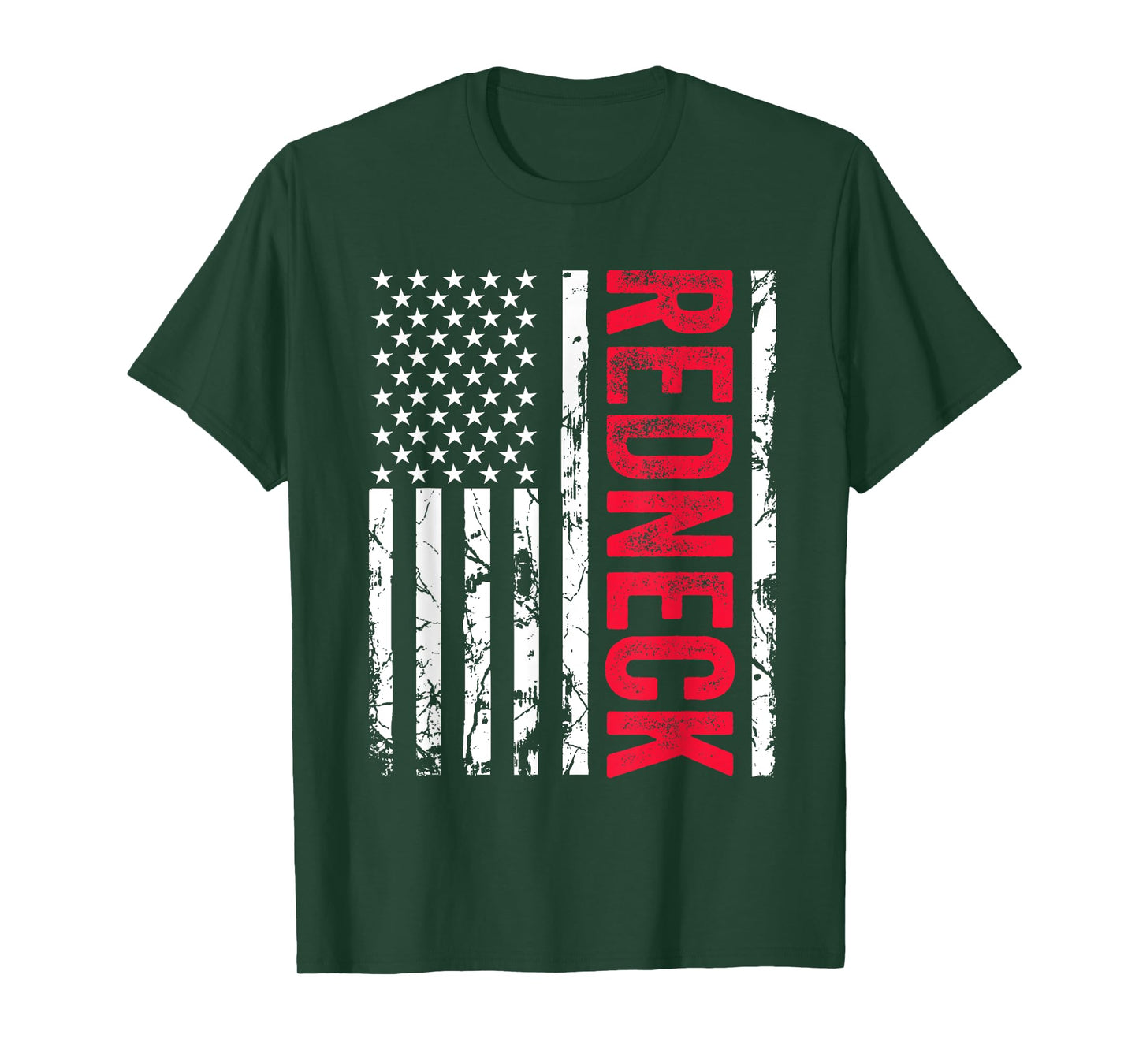 Redneck American Flag Redneck Joke Funny T-Shirt