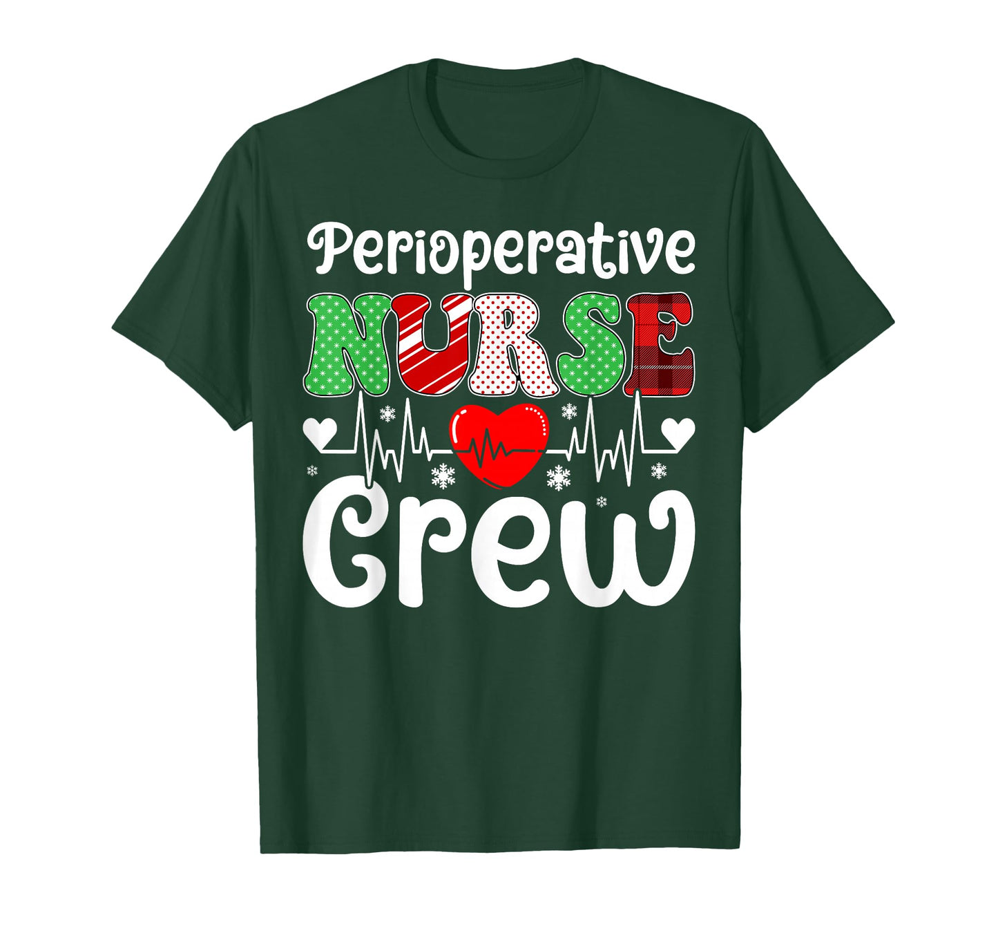 Christmas Squad Nursing Holiday Perioperative Nurse Crew T-Shirt