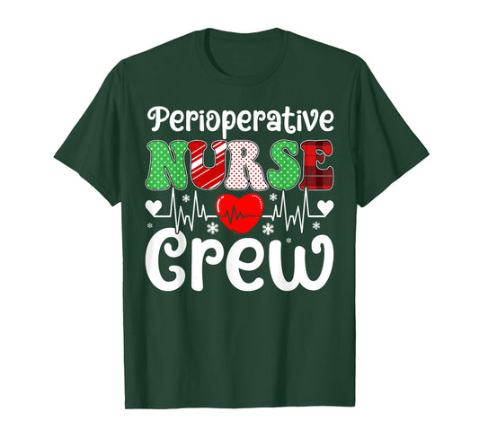 Christmas Squad Nursing Holiday Perioperative Nurse Crew T-Shirt