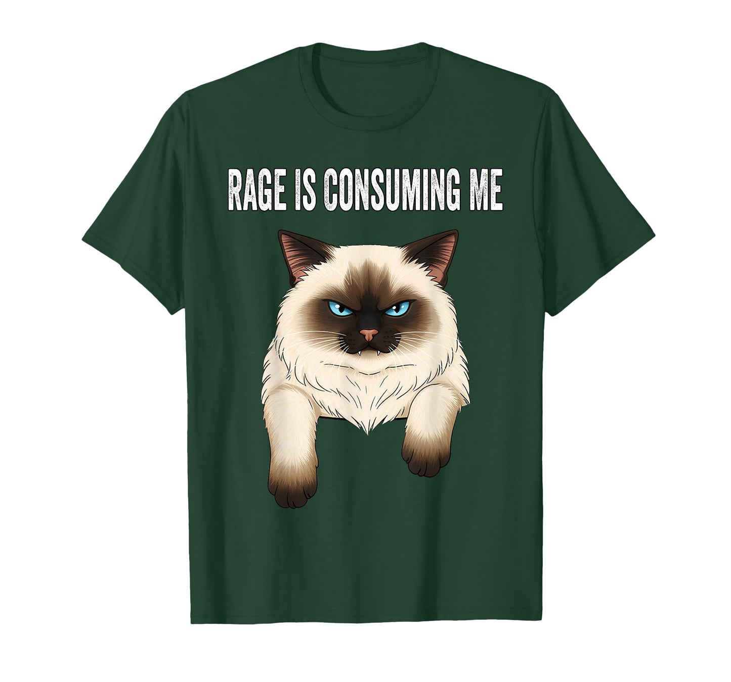 Silly Cat Rage is Consuming Me Silly Cats Funny Cat Meme T-Shirt