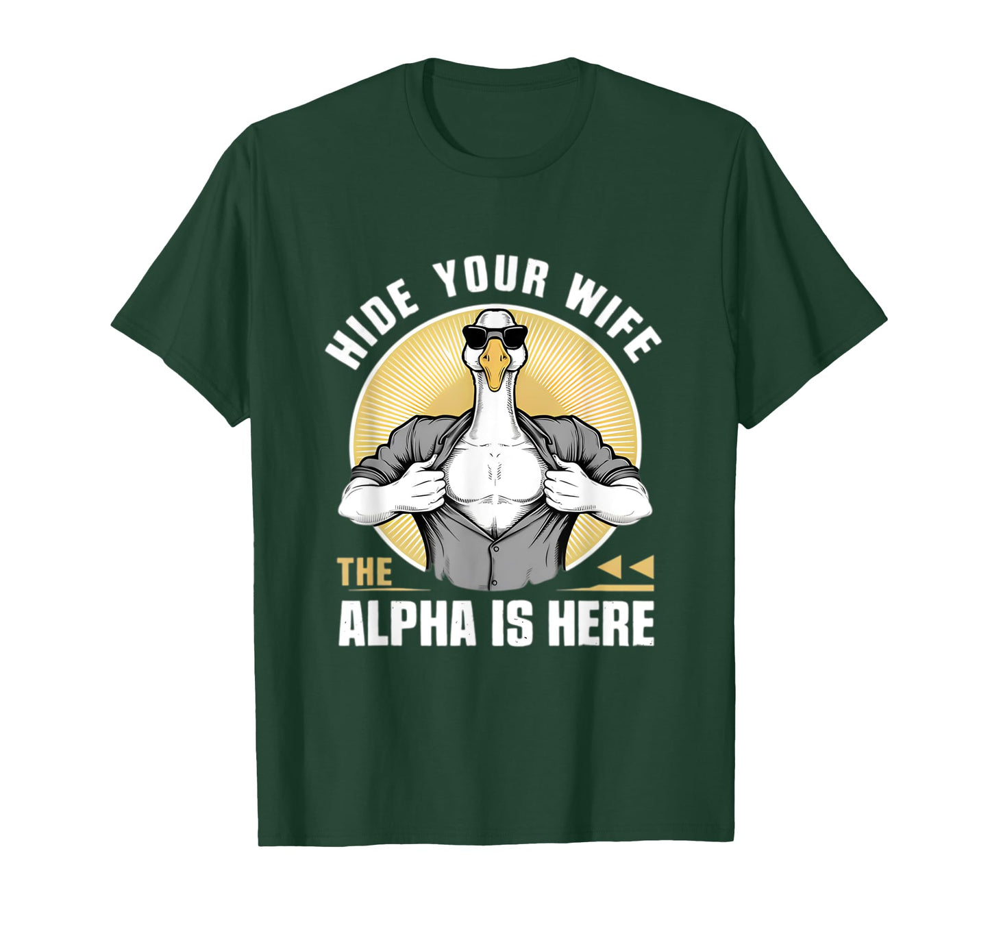Silly Meme Serious Goose Funny Meme Alpha Men Women Kid T-Shirt