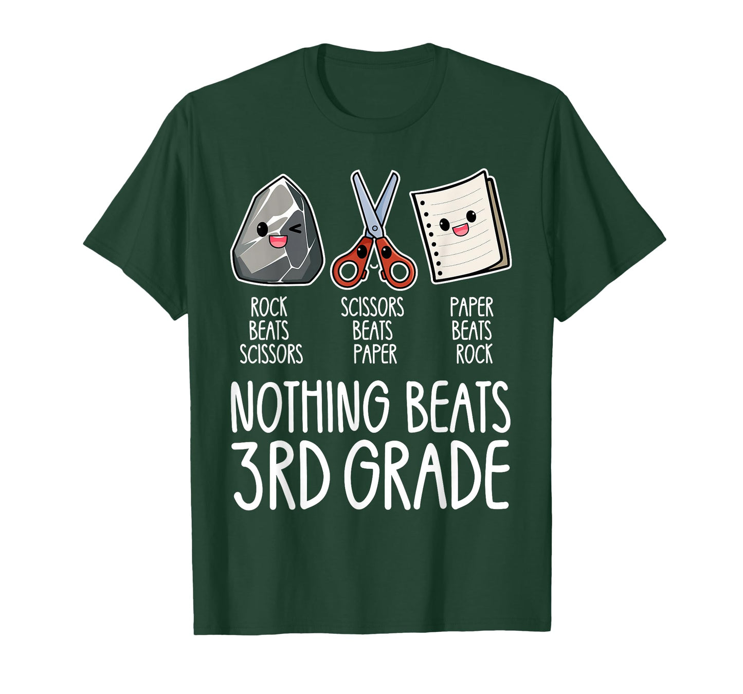 Nothing Beats 3rd Grade Funny Back to School Kids Teachers T-Shirt