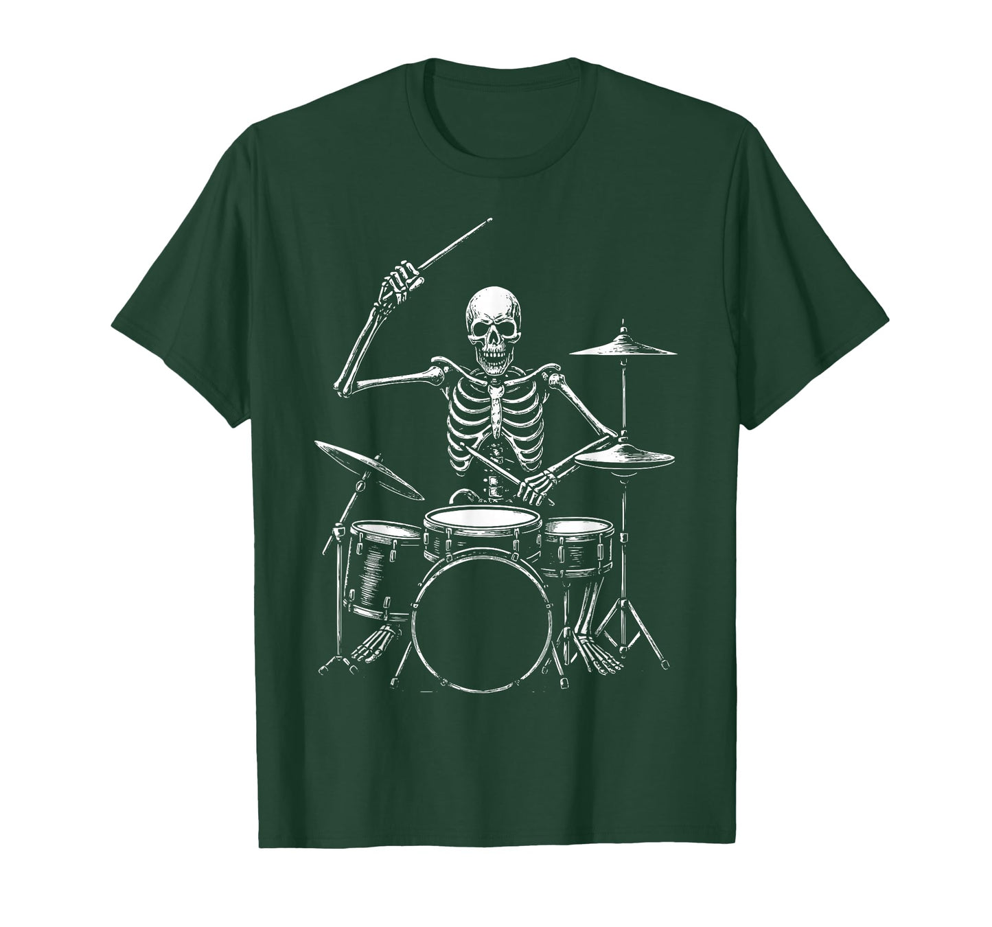 Skeleton Drummer Drums T-Shirt
