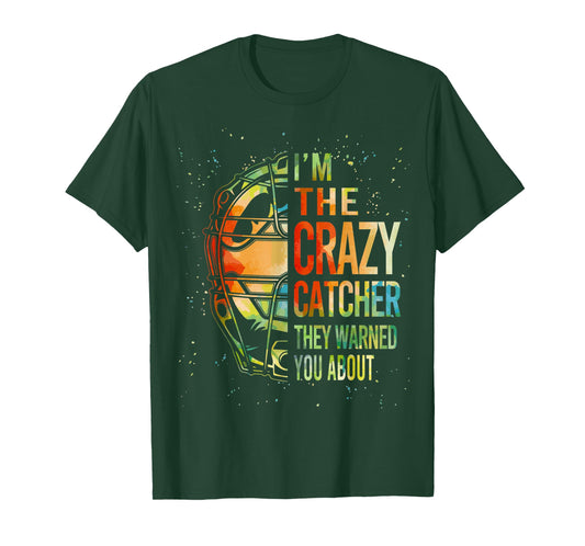 Cute Softball-Shirt Crazy Catcher Gift Funny Youth Teen Girl T-Shirt