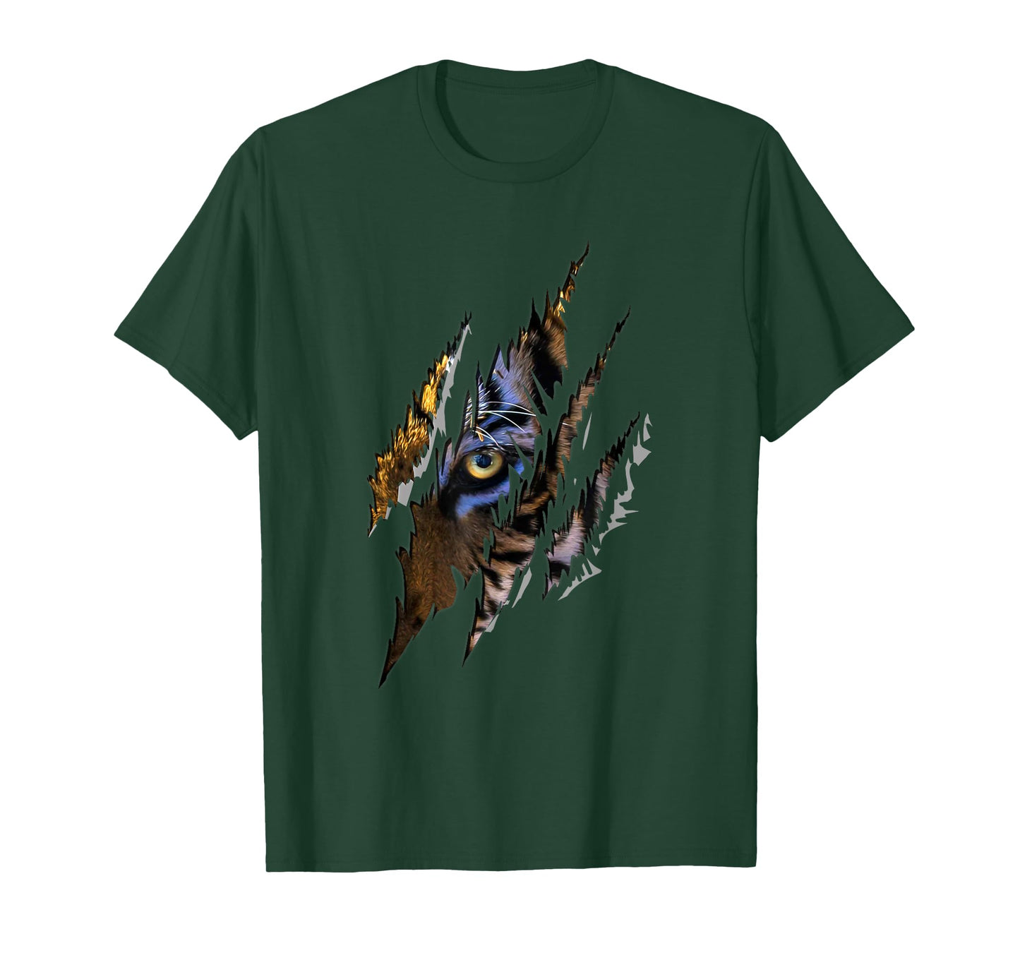 Tiger Eye Claw Funny Genus Panther Felidae Cat Lover Novelty T-Shirt for Men Women Kids
