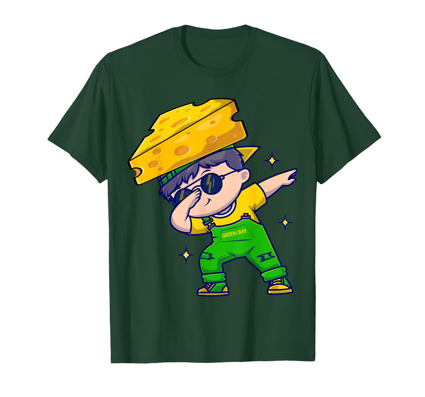 Funny Green Bay Dabbing Cheese hat T-Shirt