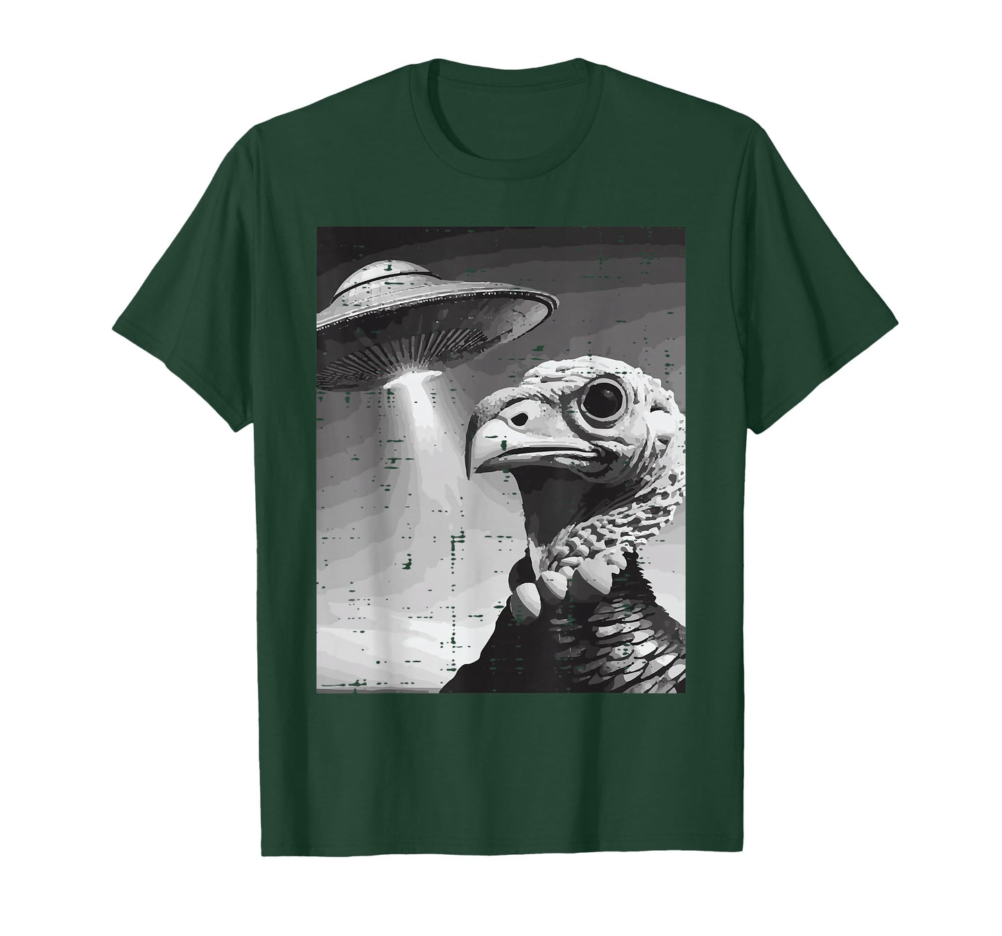 Thanksgiving Turkey UFO Selfie Funny Meme Men Women Kids T-Shirt